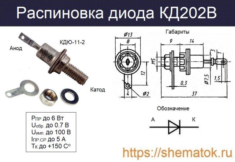 Диод КД202В: характеристики, аналоги, datasheet